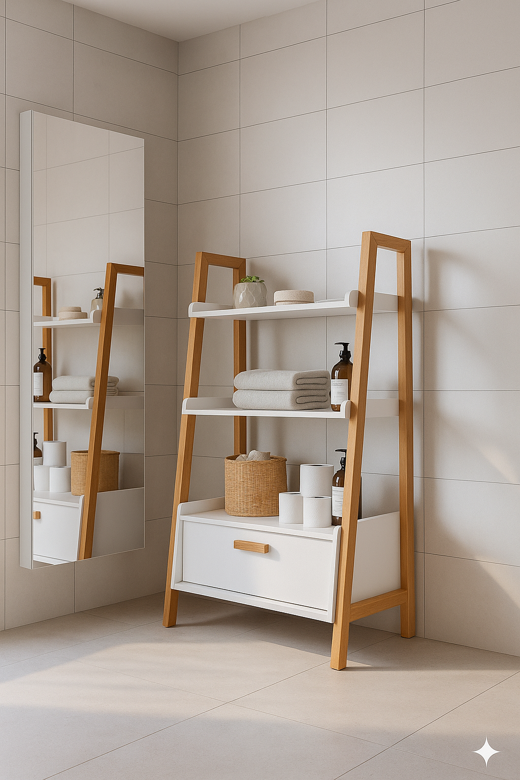 Les étagères salle de bain