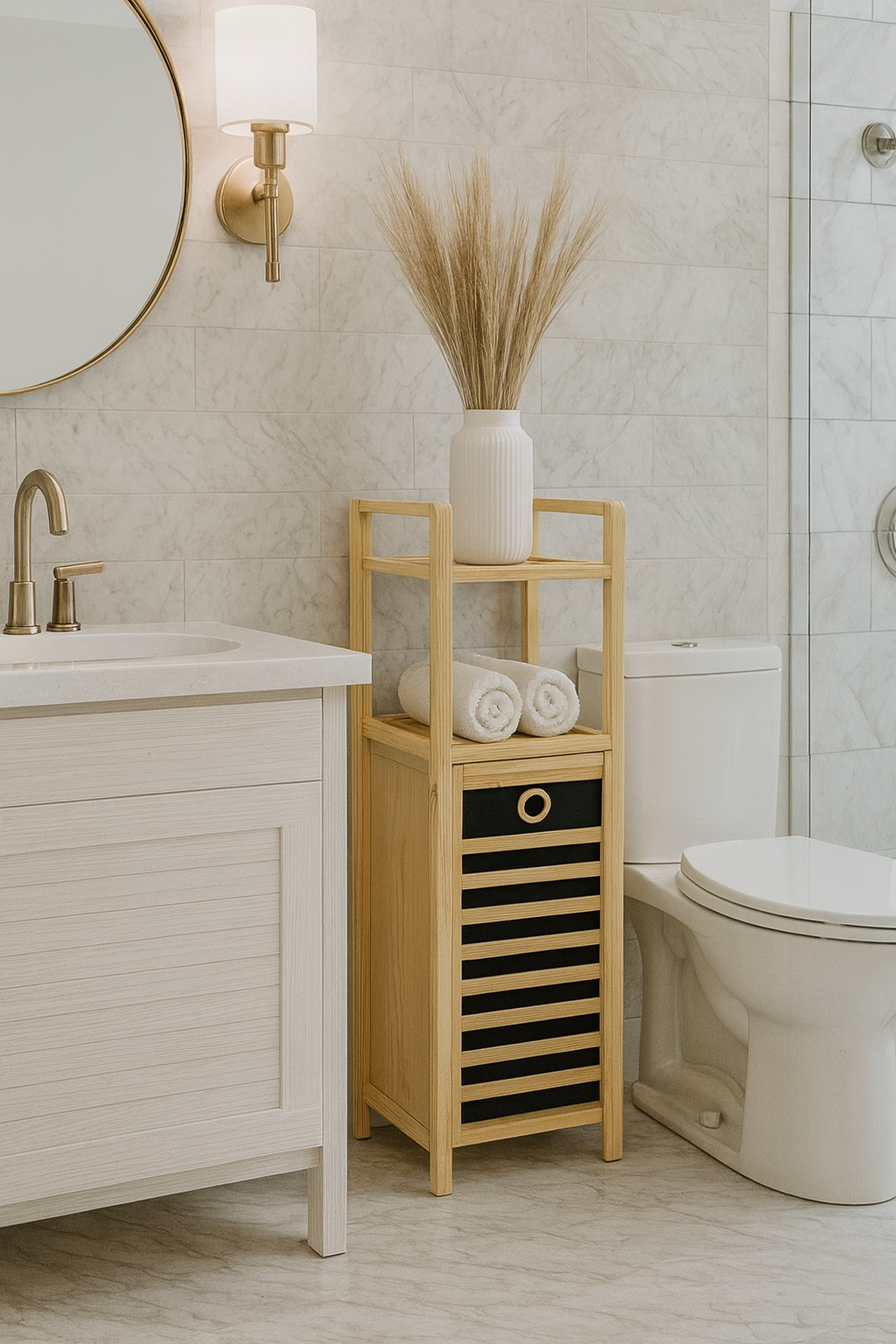 Les étagères salle de bain